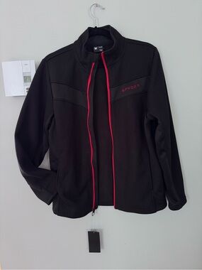 2XL Spyder Men's Black Jacket with Red Trim